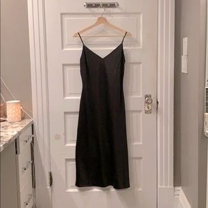 Black slip dress